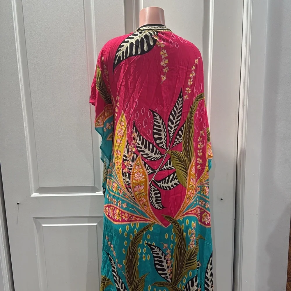 Agua Bendita Dara Kimono MultiColor Cover‎ Up